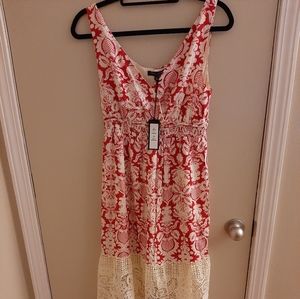 Floral sz medium maxi, empire waist, never worn